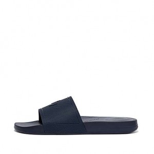 Grey Men's FitFlop IQUSHION Pool Slides | 1457-RXFOK