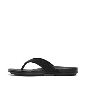 Silver Women's FitFlop GRACIE Opul Flip Flops | 8657-XMTZA