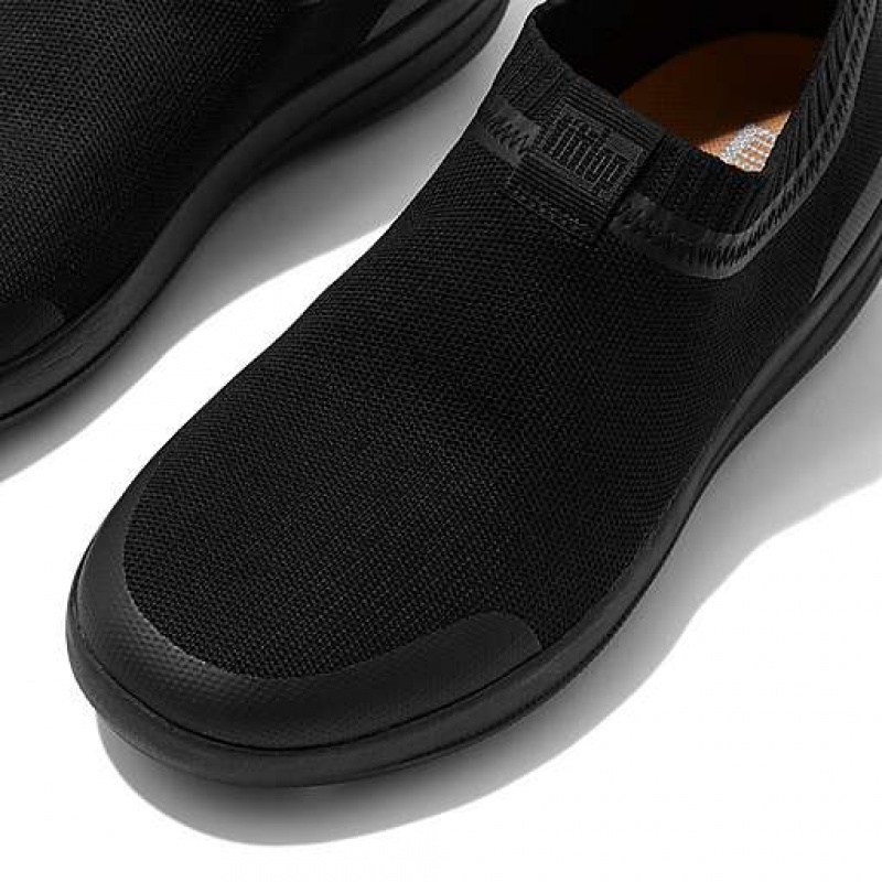 Black Women's FitFlop ÜBERKNIT Slip-On Sneakers | 6940-EFVOX