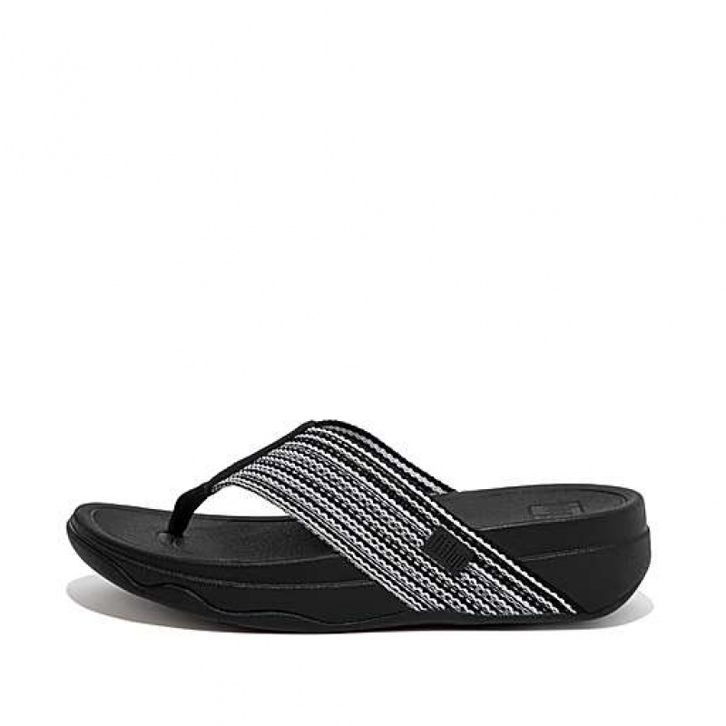 Blue Women\'s FitFlop SURFA Toe-Post Sandals | 6892-JDUSF