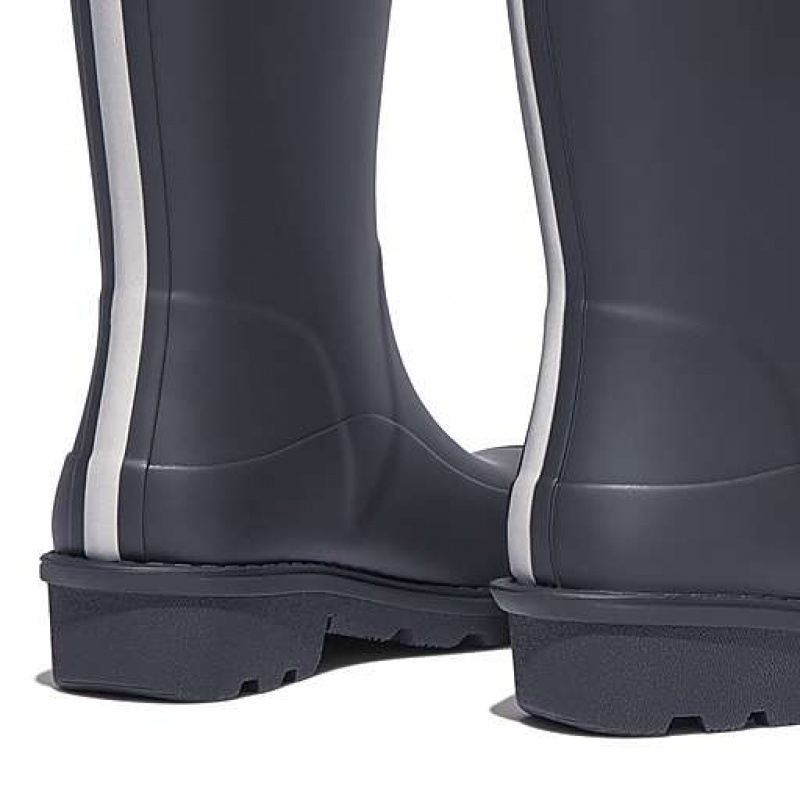 Grey Kids' FitFlop WONDERWELLY Ergonomic Wellington Boots | 3405-JRUTE