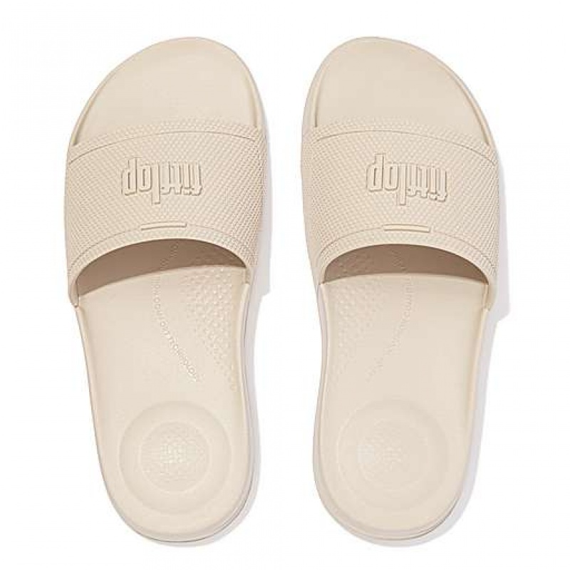 Lemon Women's FitFlop IQUSHION Pool Slides | 0159-KVAOJ