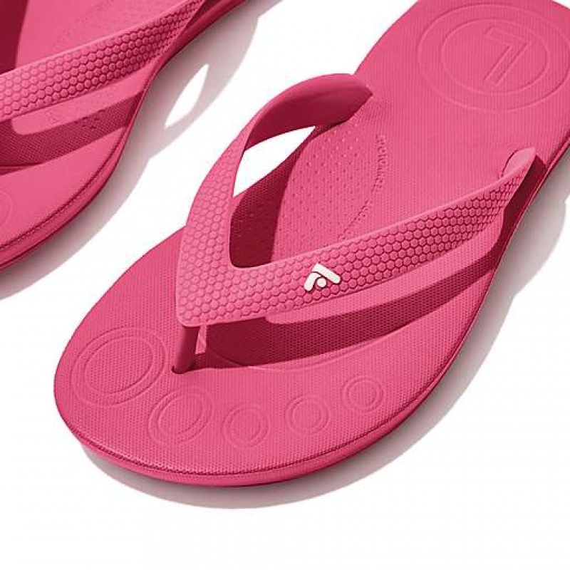 White Kids' FitFlop IQUSHION Ergonomic Flip Flops | 3718-GZTOB