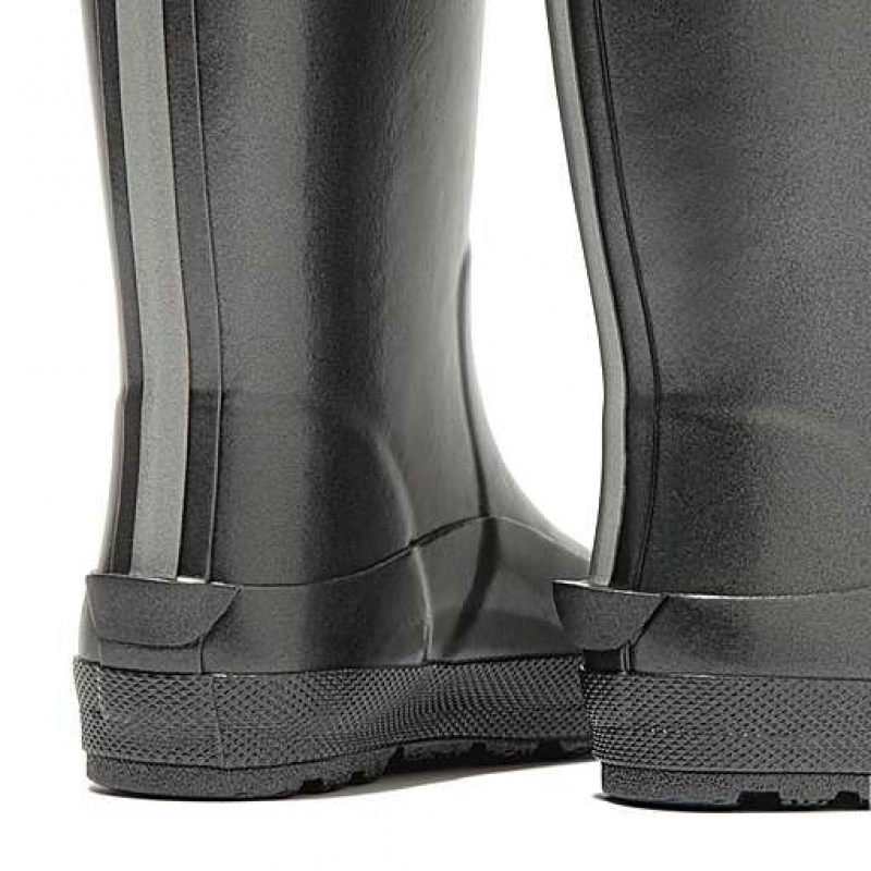 White / Black Kids' FitFlop WONDERWELLY Pearlized Ergonomic Waterproof Wellington Boots | 7139-PXAZT